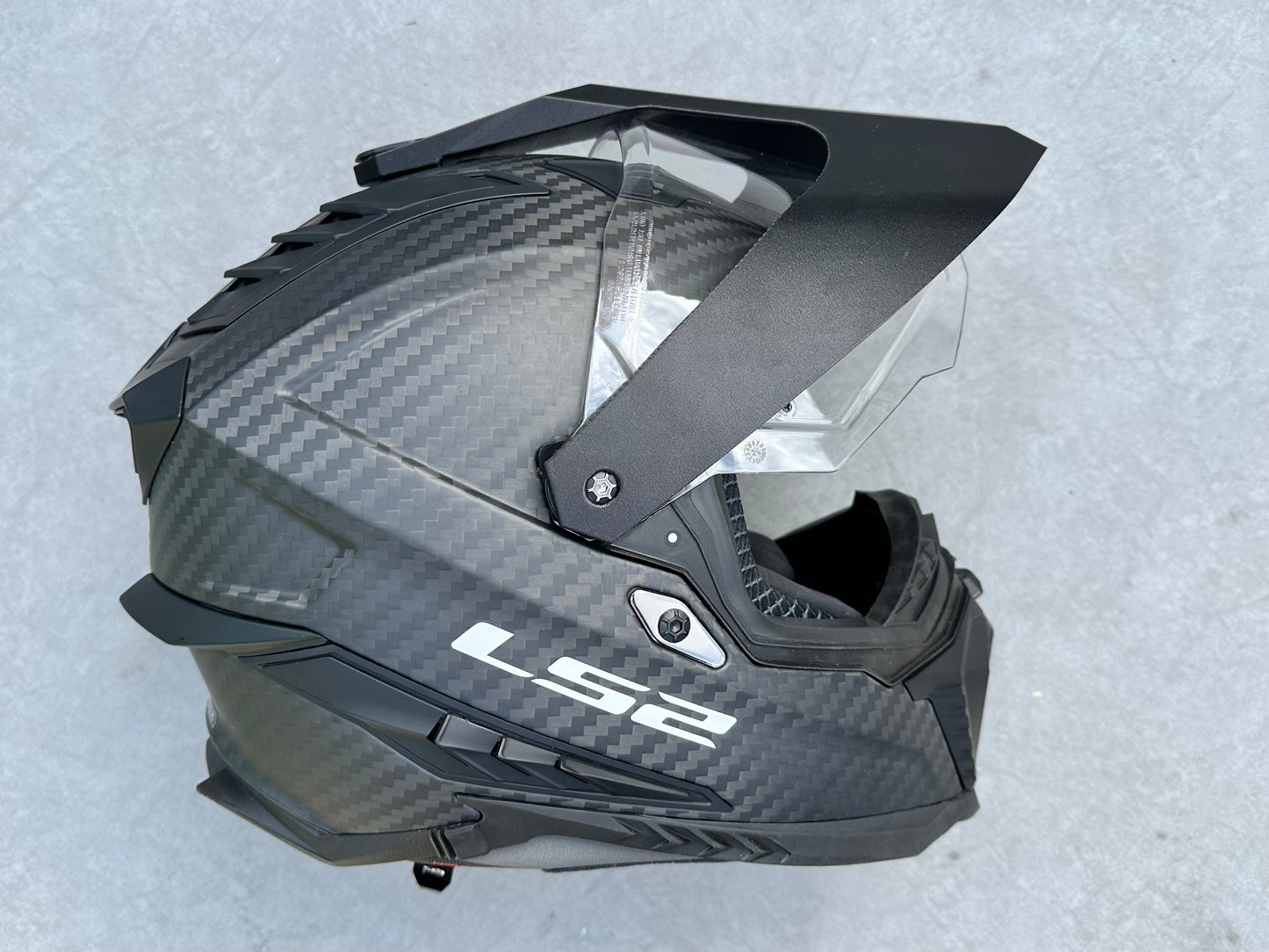 LS2 Explorer Carbon Visor upgrade