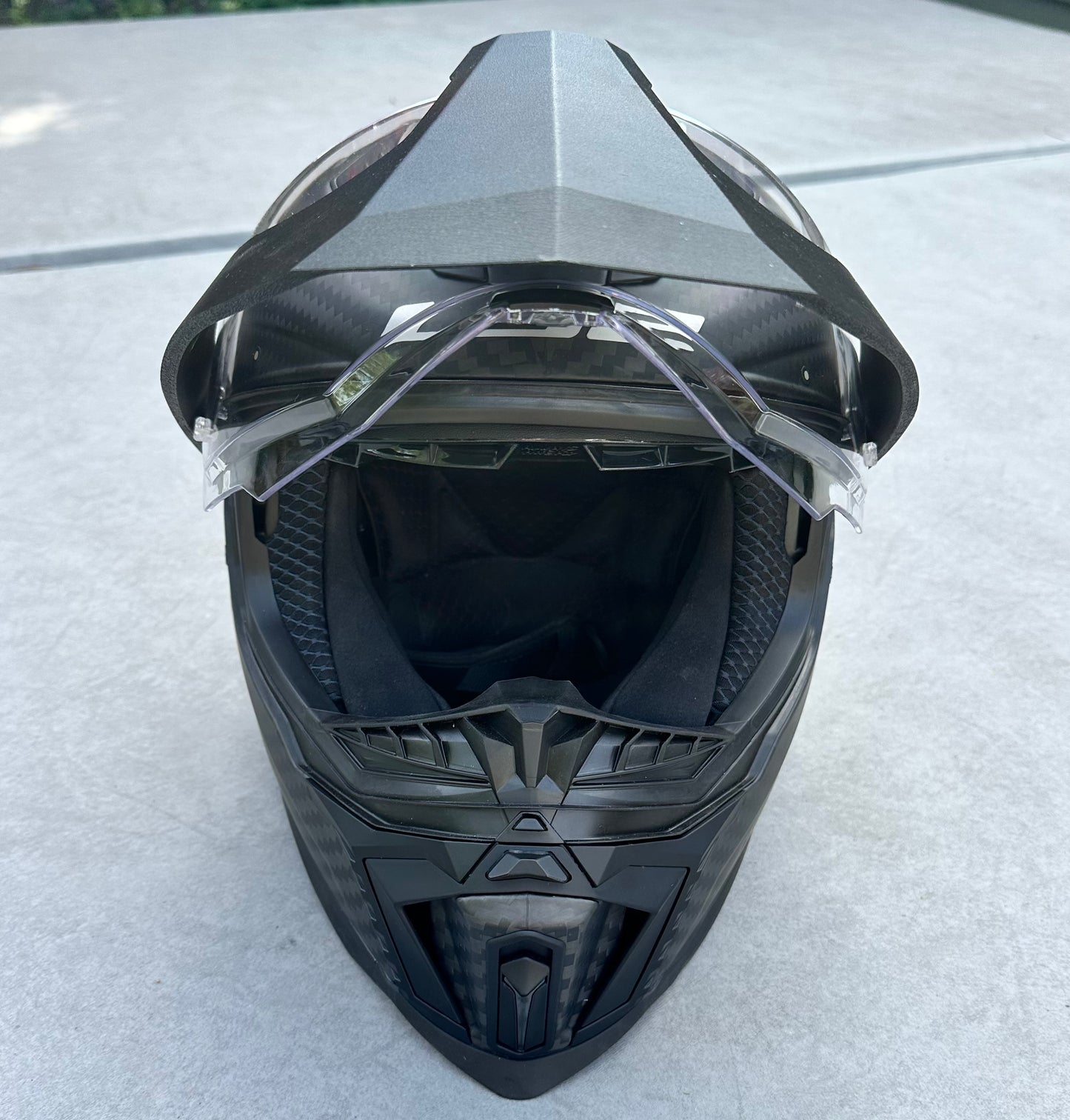 LS2 Explorer Carbon Visor upgrade